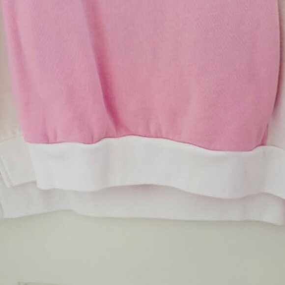 VS PINK Pastel Pink Colorblock Quarter Zip Sweatshirt S Preppy Soft Girl EUC - Picture 4 of 8
